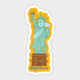 bluey liberty Sticker